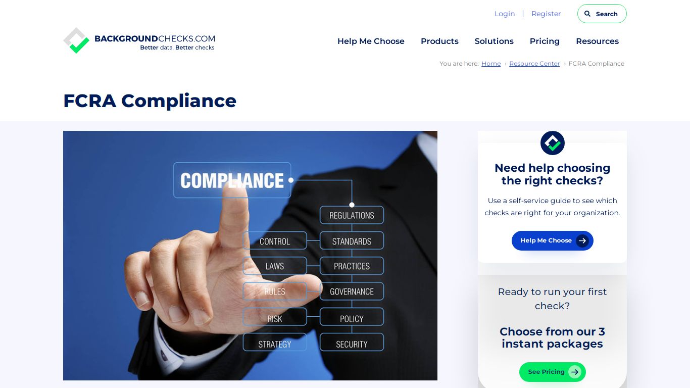 FCRA Compliance - background checks